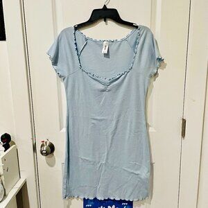 Abound Baby Blue Ribbed Dress